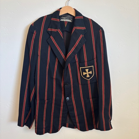 Vintage Rugby Venetian Striped British Regatta Rowing School Uniform Blazer - Picture 11 of 11